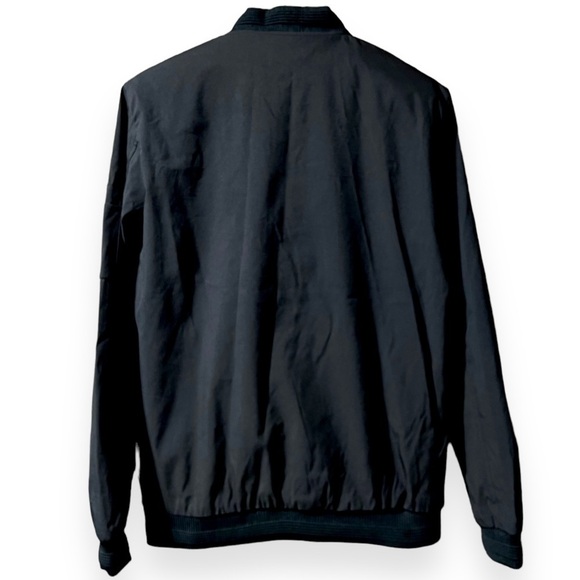 Vtg‎ Vogue FS Mens Boys Bomber Jacket Cargo Pocket on Sleeve Black Lined READ - Picture 2 of 10